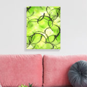 Kunstavant-garde handverf groen canvas afdruk (Insitu (Woonkamer))