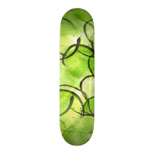 Kunstavant-garde handverf groen skateboard