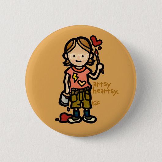 kunstbadge ronde button 5,7 cm (Voorkant)
