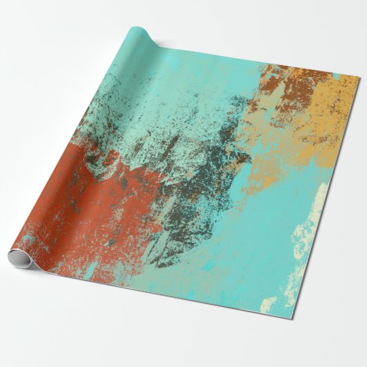 Kunstbehang. Digitale canvasmix. illustratie. T Cadeaupapier (Uitgerold)