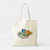 Kunstbenodigdheden Waterverf Palet en Paintbrush Tote Bag (Achterkant)