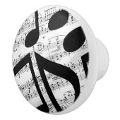Kunstblad Muziek Keramische Knop (Rechts)