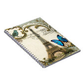  - kunstblauw zwemt in eiffeltoren notitieboek (Rechterzijde)