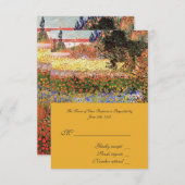 kunstbloeiende tuin, RSVP bruiloft (Voorkant / Achterkant)