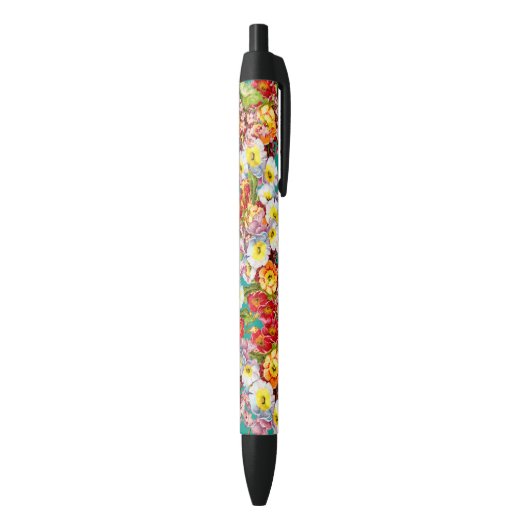 kunstbloem Primrose Zwarte Inkt Pen (Achterkant (Verticaal))