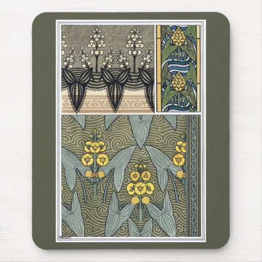  kunstbloemen muismat (Voorkant)