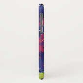  kunstbloemen, tulpen, textiel Case-Mate iPhone case (Achterkant/links)