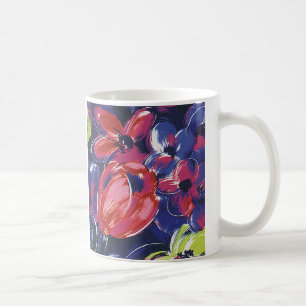  kunstbloemen, tulpen, textiel koffiemok