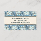  kunstbloemen visitekaartje (Achterkant)