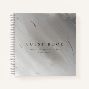 Kunstboek artistieke gastvrouw voor tentoonstellin notitieboek