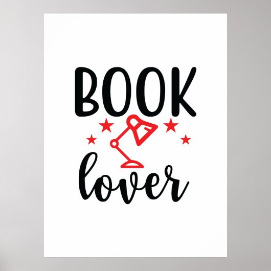Kunstboek lezen Lover Poster (Voorkant)