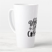 Kunstboeken en koffie lezen latte mok (Linkerhoek)