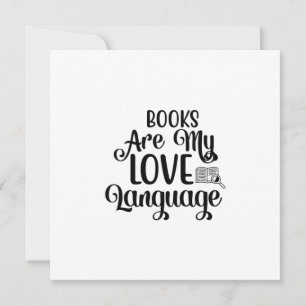 Kunstboeken lezen is mijn liefdestaal feestdagenkaart