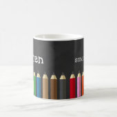 Kunstbokken van het Rainboogpotlood Chalkboard Naa Koffiemok (Center)