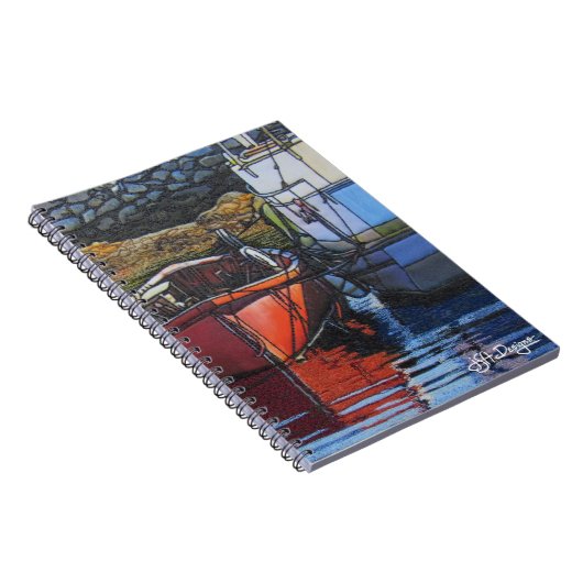 Kunstboomlaptop voor textiel notitieboek (Rechterzijde)