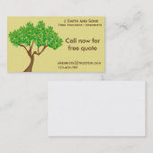 Kunstboomstamtrimingsservice modern design visitekaartje (Voorkant / Achterkant)