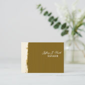 Kunstborstels Rust Aarde-kleuren Visitekaartje (Staand voorkant)