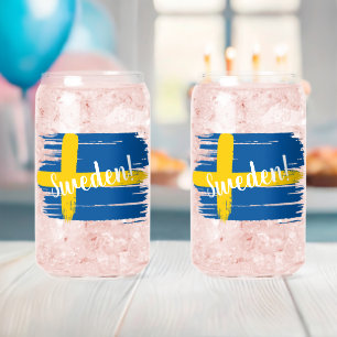 Kunstborstels Zweden Vlag Blikvorm Glas