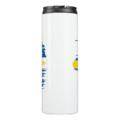 Kunstborstels Zweden Vlag Thermosbeker (Achterkant)