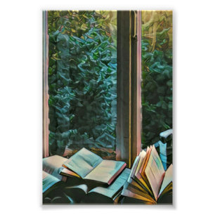 Kunstcadeau lezen foto afdruk