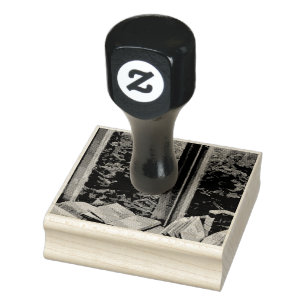 Kunstcadeau lezen rubberstempel