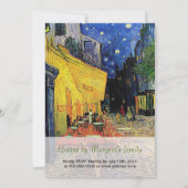 Kunstcafé in de avondacademie kaart (Achterkant)