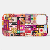 Kunstcollage, muzikale illustratie. Patchwo Case-Mate iPhone Case (Achterkant (horizontaal))