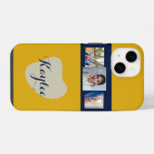 Kunstcollage Script Monogram iPhone Hoesje iPhone 14 Hoesje (Achterkant horizontaal)