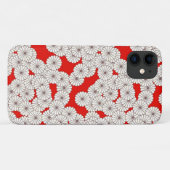 Kunstdebloem - crème op rood Case-Mate iPhone case (Achterkant (horizontaal))