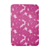 Kunstdebloem - magenta op roze badmat (Voorkant Verticaal)