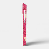 Kunstdebloem - roze en perzik Case-Mate iPhone case (Achterkant / Links)