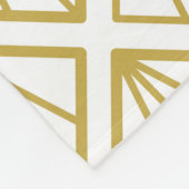 Kunstdeco achtergrond. kunst, deco, patroon, vinta fleece deken (Hoek)