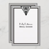  kunstdeco Blk Wit Lijst #1 V Vrijgezellenfeest Kaart (Voorkant / Achterkant)