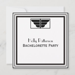  kunstdeco Blk Wit Lijst #2 SQ Bachelorette Kaart