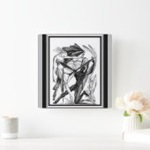 Kunstdeco "dansers" uit 1920 vierkante klok (Huis)