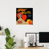 Kunstdeco El-West Delite Florida Citrus Fruit uit  Poster (Thuiskantoor)