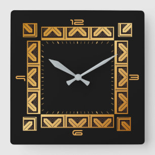 Kunstdeco elegant stijl vierkante klok