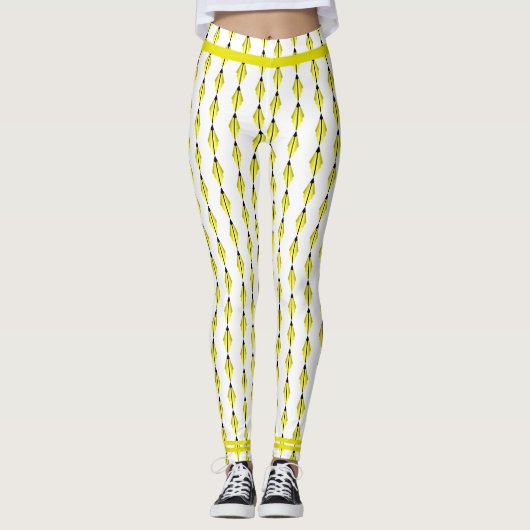 Kunstdeco-element in gele Leggings (Voorkant)
