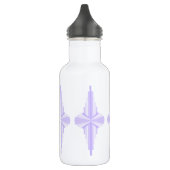 Kunstdeco-element in lila en paars waterfles (Links)