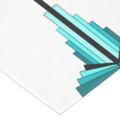 Kunstdeco-elementen in blauwgroen groen medium tafelloper (Hoek)