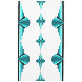 Kunstdeco-elementen in blauwgroen groene tablet tafelkleed (Voorkant)