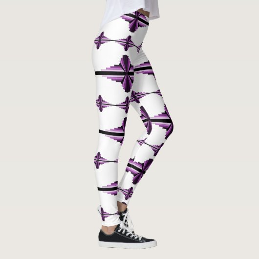 Kunstdeco-elementen in donkere leggings (Rechts)