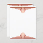 Kunstdeco-elementen in een roos goudpalet (Voorkant / Achterkant)