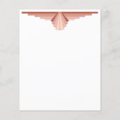 Kunstdeco-elementen in een roos goudpalet (Achterkant)