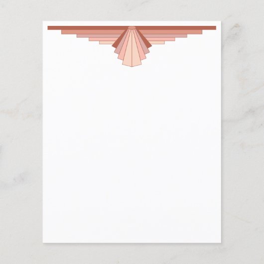 Kunstdeco-elementen in een roos goudpalet (Achterkant)