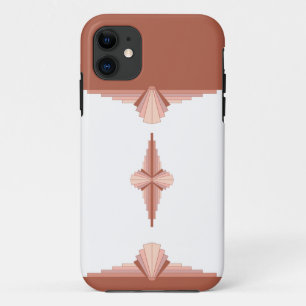 Kunstdeco-elementen in een roos goudpalet iPhone 11 hoesje