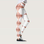 Kunstdeco-elementen in een roos goudpalet leggings (Rechts)