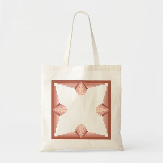 Kunstdeco-elementen in een roos goudpalet tote bag (Voorkant)
