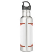 Kunstdeco-elementen in een roos goudpalet waterfles (Achterkant)