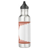 Kunstdeco-elementen in een roos goudpalet waterfles (Rechts)